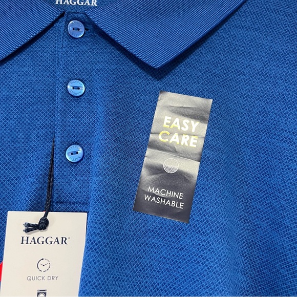 HAGGAR BLUE T-SHIRT FOR MEN - Picture 6 of 6